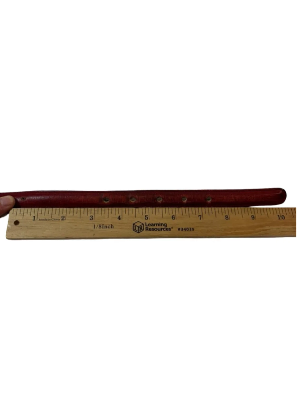 Coach Burgundy Leather Belt Size 38 Oxblood Distressed Vintage Preppy